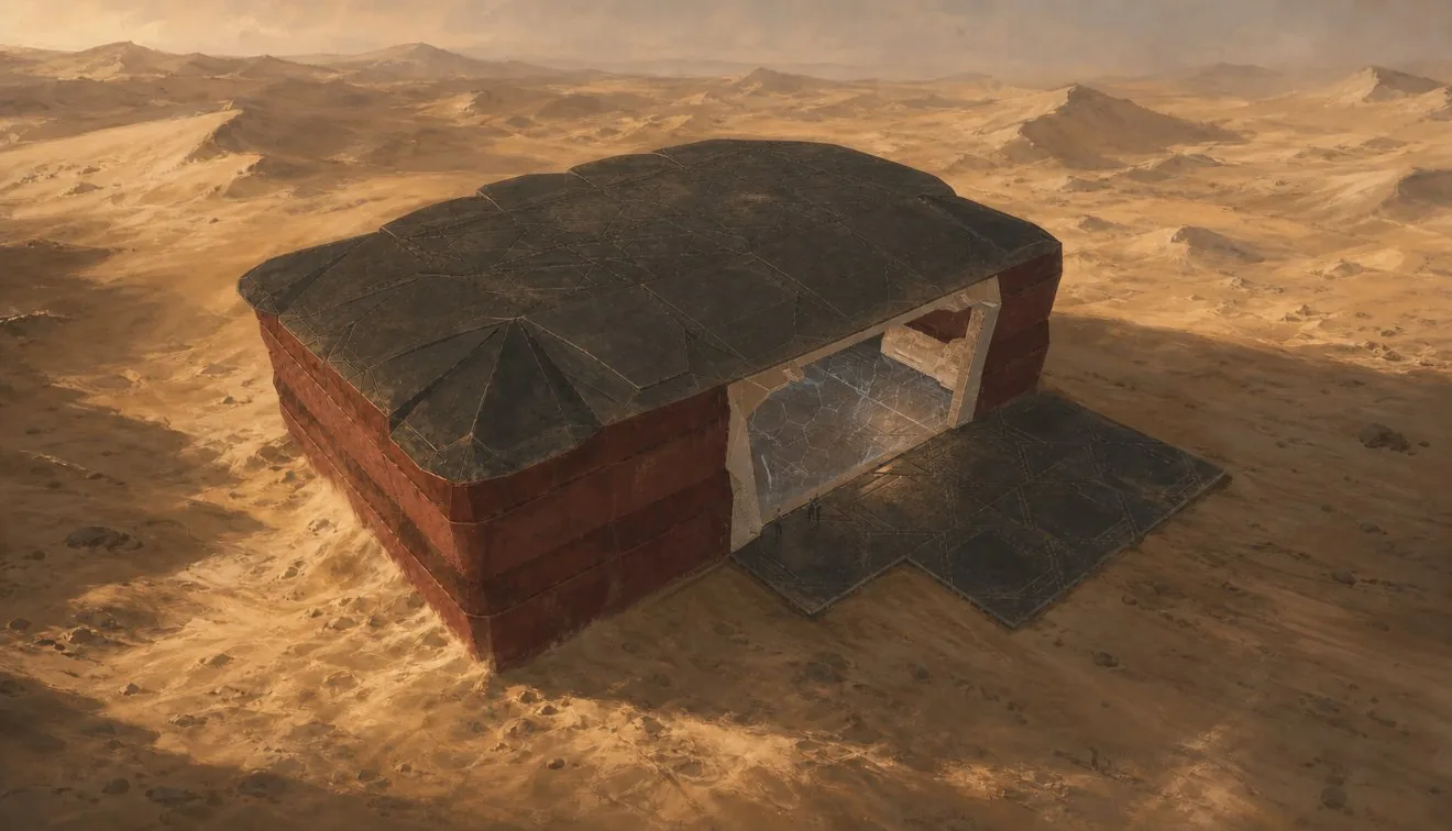 Edson Solo's base in the deep desert