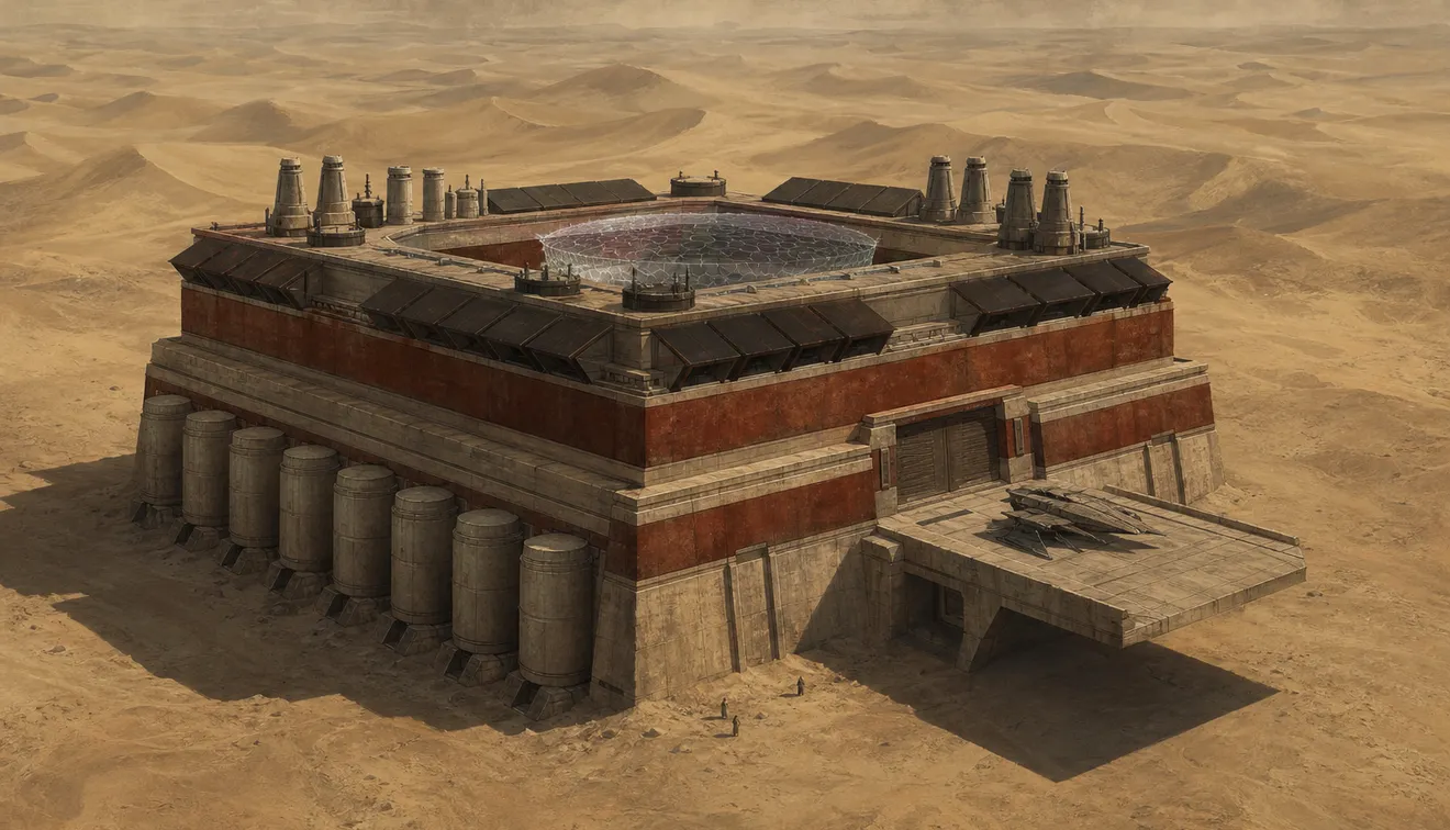 Fremen Nemena's base in the deep desert