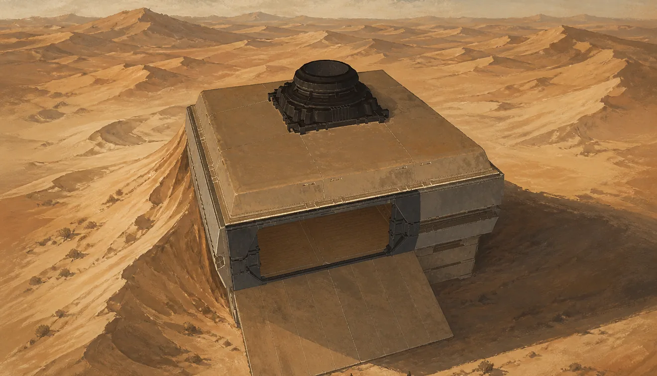 Fremen Vosper's base in the deep desert