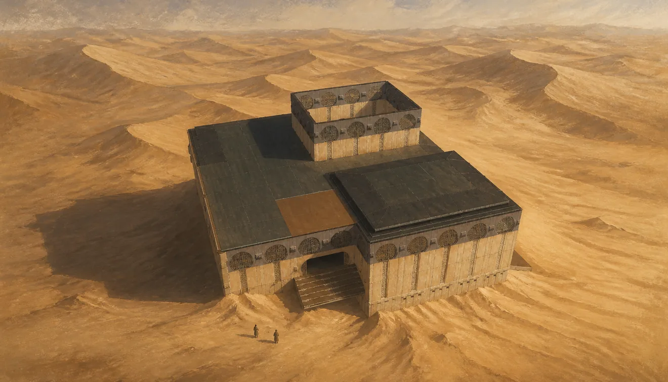 Sandrunner's base in the deep desert