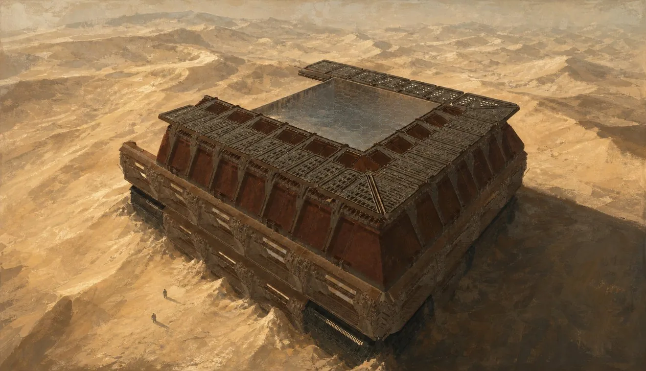 Phrantic's base in the deep desert