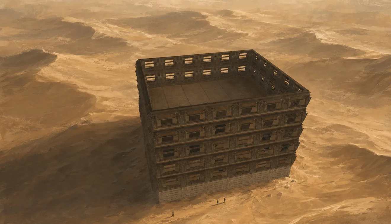 Sandrunner's base in the deep desert