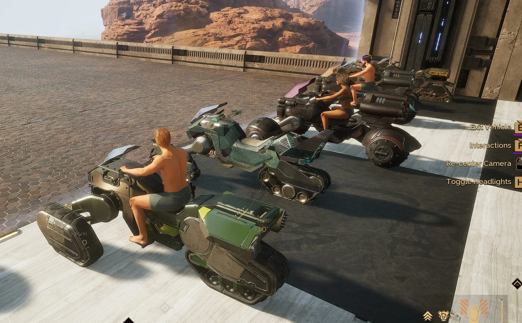 Sand buggies lined up at a vehicle race